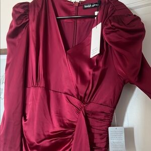Lavish Alice Burgundy Dress
